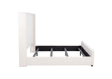 306051KE Natasha 65-inch Upholstered Eastern King Wingback Bed Cream