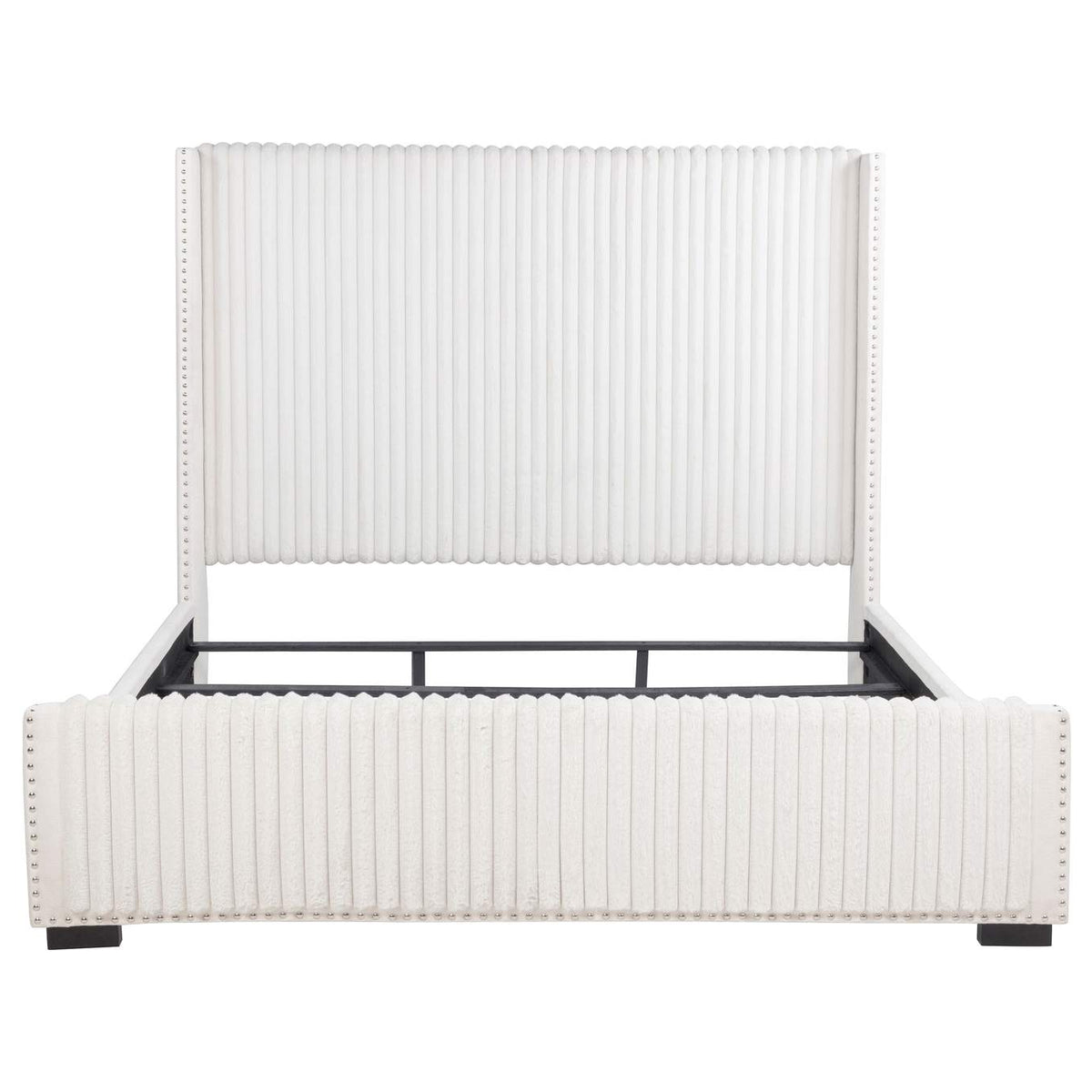306051KW Natasha 65-inch Upholstered California King Bed Cream