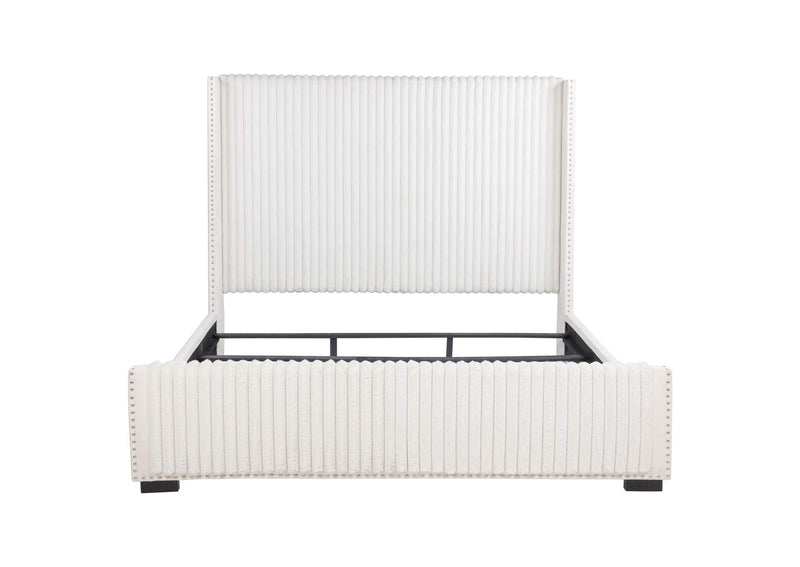 306051KW Natasha 65-inch Upholstered California King Bed Cream