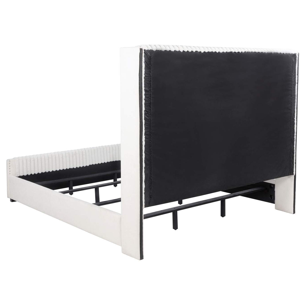 306051KW Natasha 65-inch Upholstered California King Bed Cream