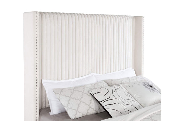306051KW Natasha 65-inch Upholstered California King Bed Cream