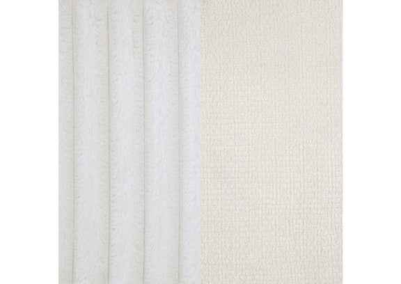306051Q Natasha 65-inch Upholstered Queen Wingback Bed Cream