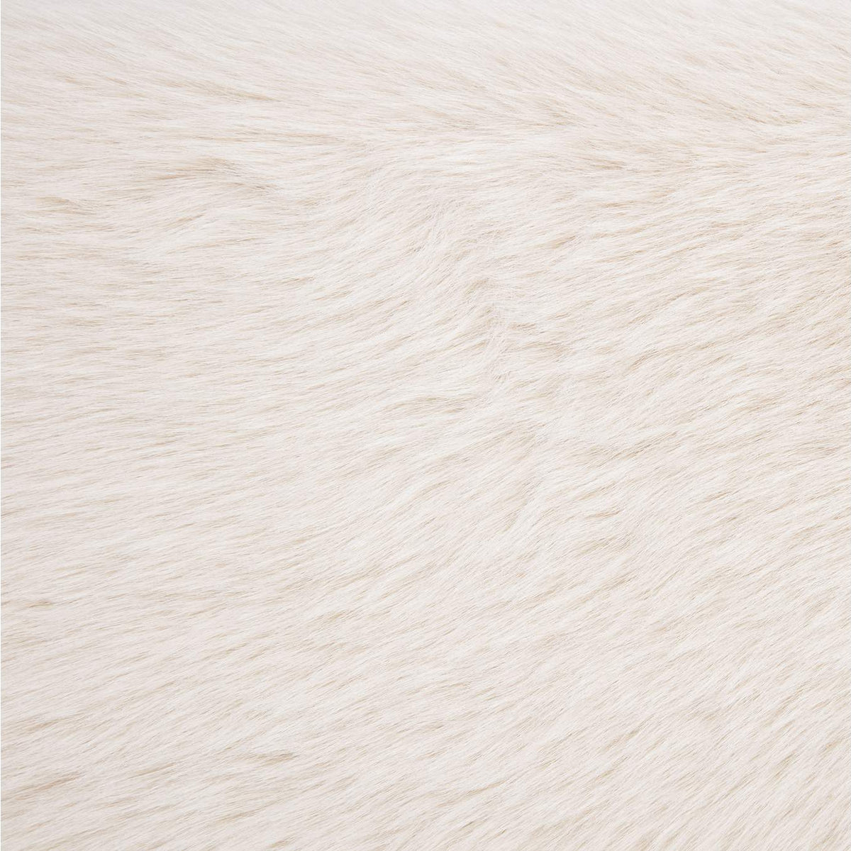 306141KE Rebecca Faux Fur Upholstered Eastern King Bed Cream