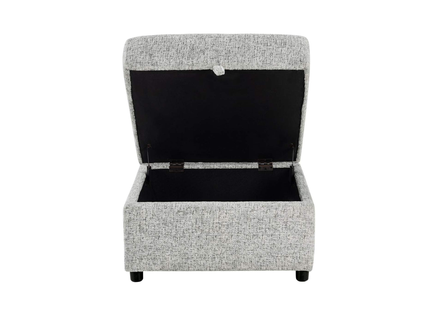 U9401-NICKEL-OTT_W_STORAGE U9401 NICKEL SOFA BED OTTOMAN WITH STORAGE
