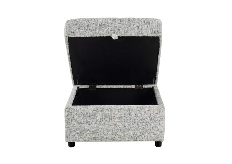U9401-NICKEL-OTT_W_STORAGE U9401 NICKEL SOFA BED OTTOMAN WITH STORAGE