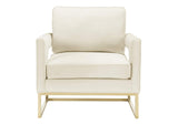 TOV-S68199 Avery Cream Velvet Chair