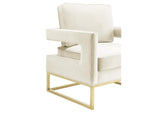 TOV-S68199 Avery Cream Velvet Chair