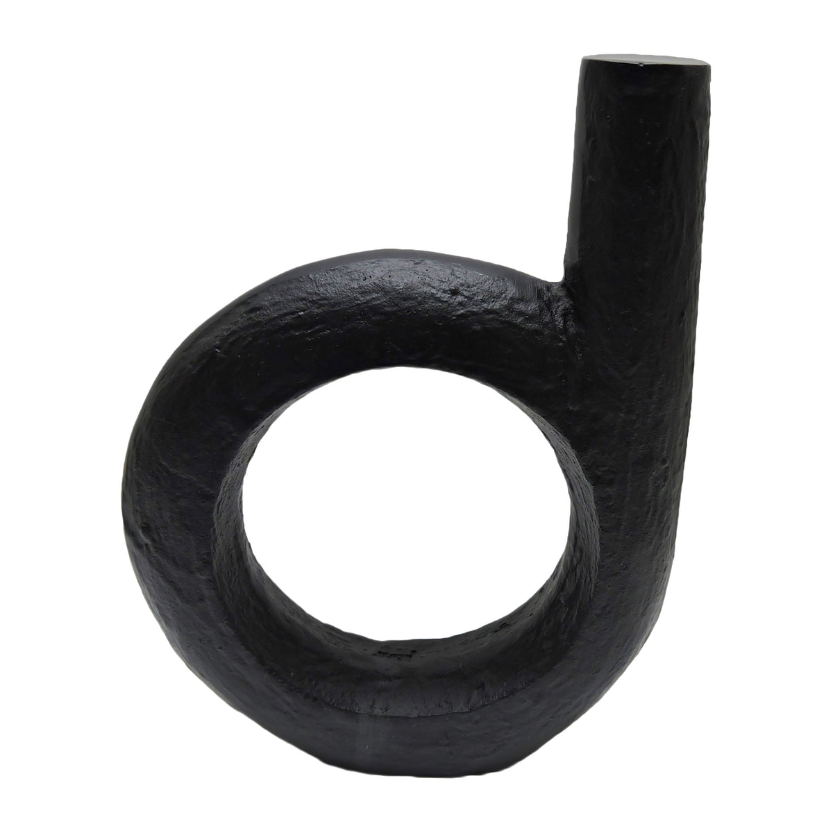 Metal 12" Looped Sculpture - Black
