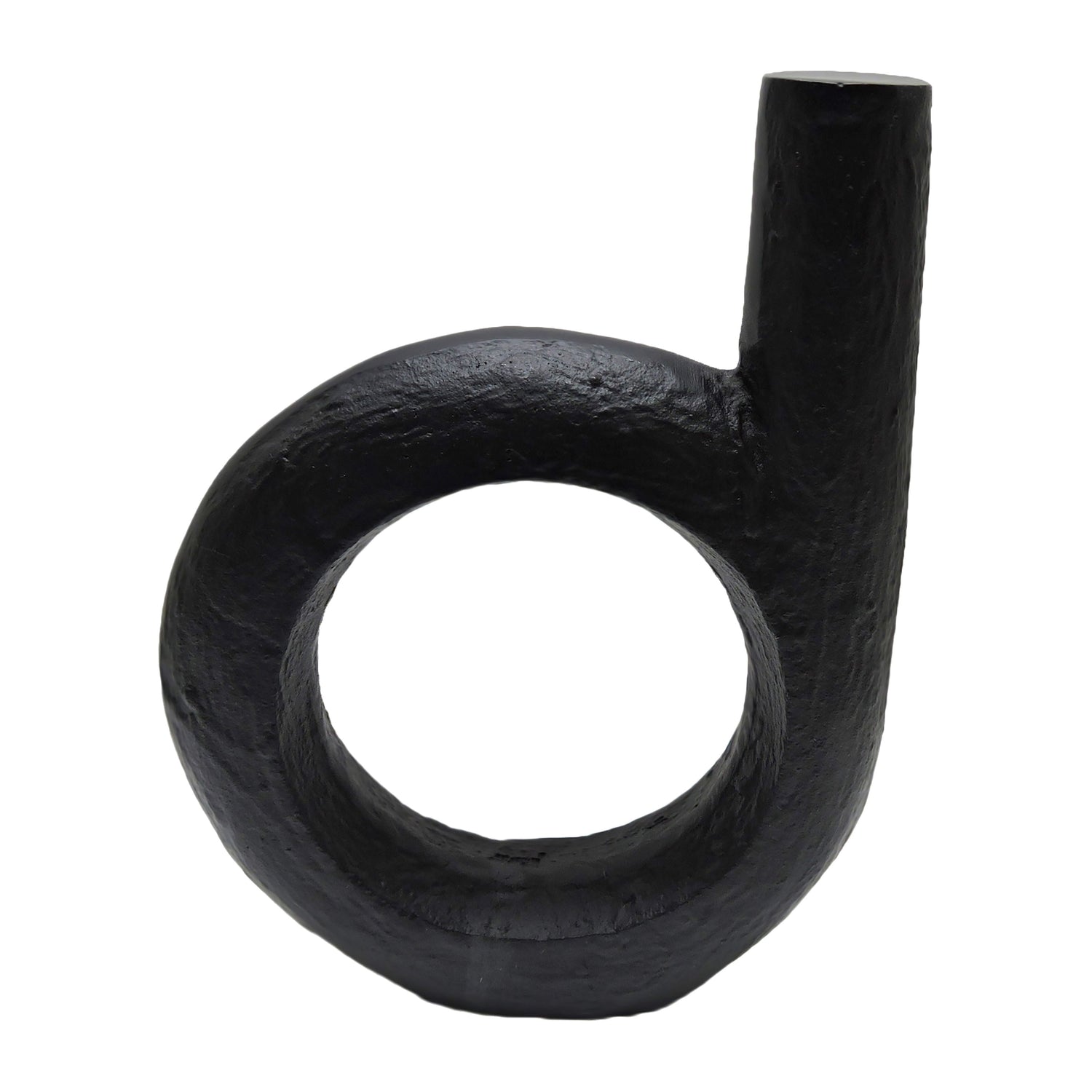 Metal 12" Looped Sculpture - Black