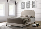310061KE Tamarac Upholstered Eastern King Panel Bed Beige