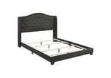 Sonoma Upholstered Queen Wingback Bed Grey