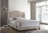 310073KE Sonoma Upholstered Eastern King Wingback Bed Beige