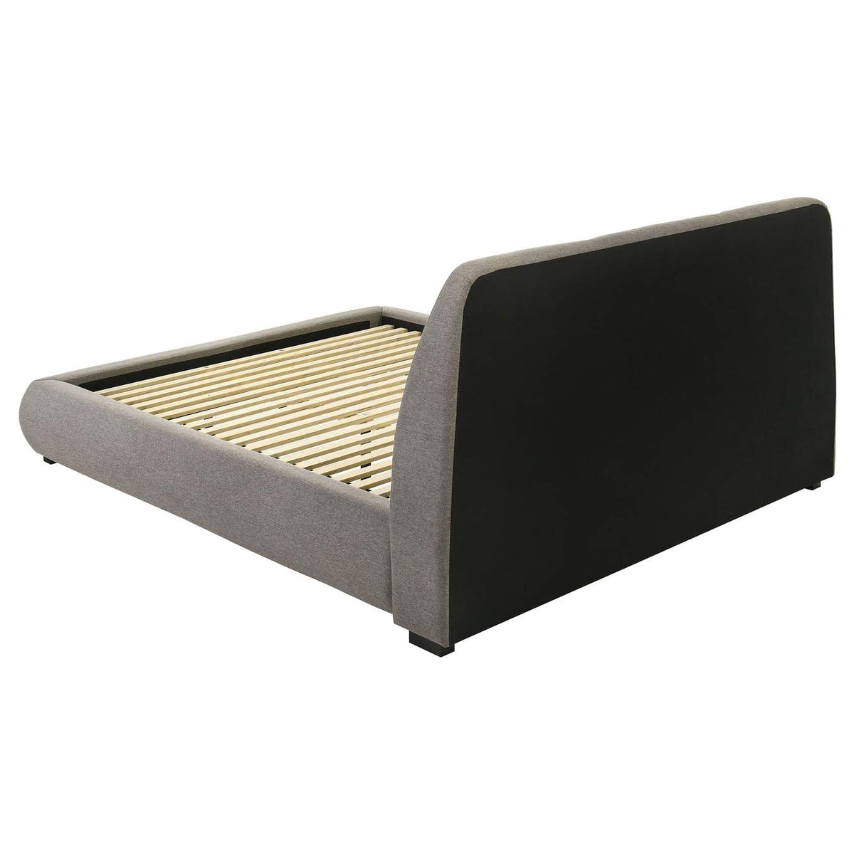 310090KE Mokena 46-inch Upholstered Eastern King Platform Bed Taupe