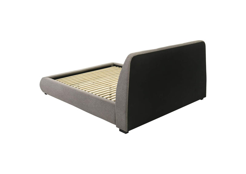 310090KE Mokena 46-inch Upholstered Eastern King Platform Bed Taupe