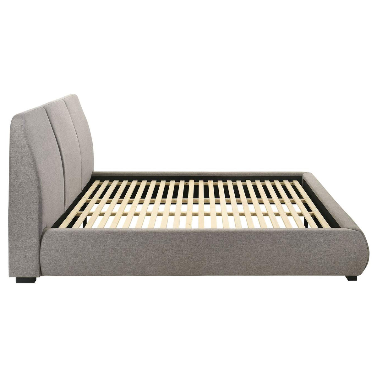 310090KE Mokena 46-inch Upholstered Eastern King Platform Bed Taupe