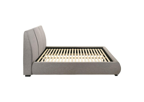 310090KE Mokena 46-inch Upholstered Eastern King Platform Bed Taupe