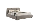 310090KW Mokena 46-inch Upholstered California King Platform Bed Taupe
