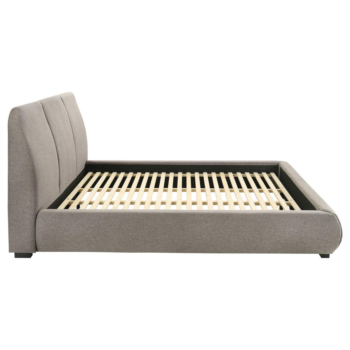 310090KW Mokena 46-inch Upholstered California King Platform Bed Taupe