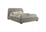310090Q Mokena 46-inch Upholstered Queen Platform Bed Taupe