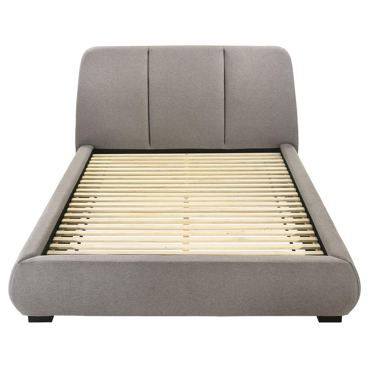 310090Q Mokena 46-inch Upholstered Queen Platform Bed Taupe