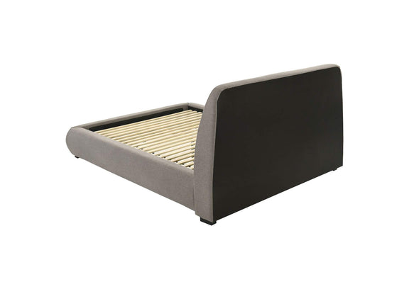 310090Q Mokena 46-inch Upholstered Queen Platform Bed Taupe