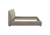 310090Q Mokena 46-inch Upholstered Queen Platform Bed Taupe