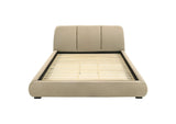 310091KE Mokena 46-inch Upholstered Eastern King Platform Bed Brown