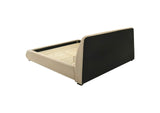 310091KE Mokena 46-inch Upholstered Eastern King Platform Bed Brown