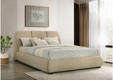 310091KW Mokena 46-inch Upholstered California King Platform Bed Brown