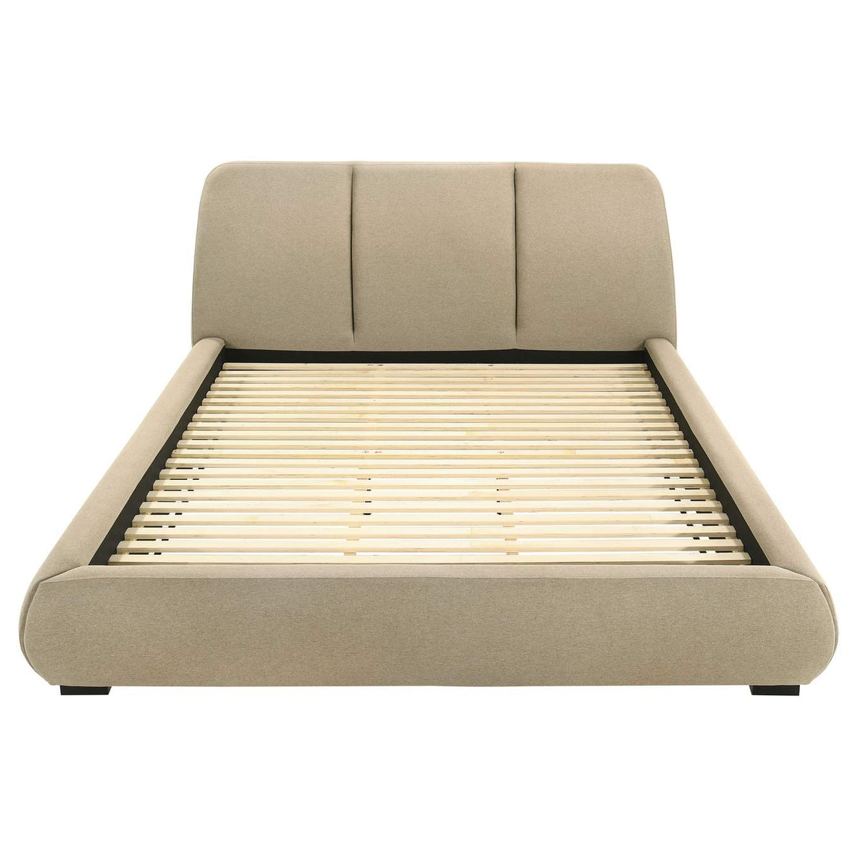 310091KW Mokena 46-inch Upholstered California King Platform Bed Brown