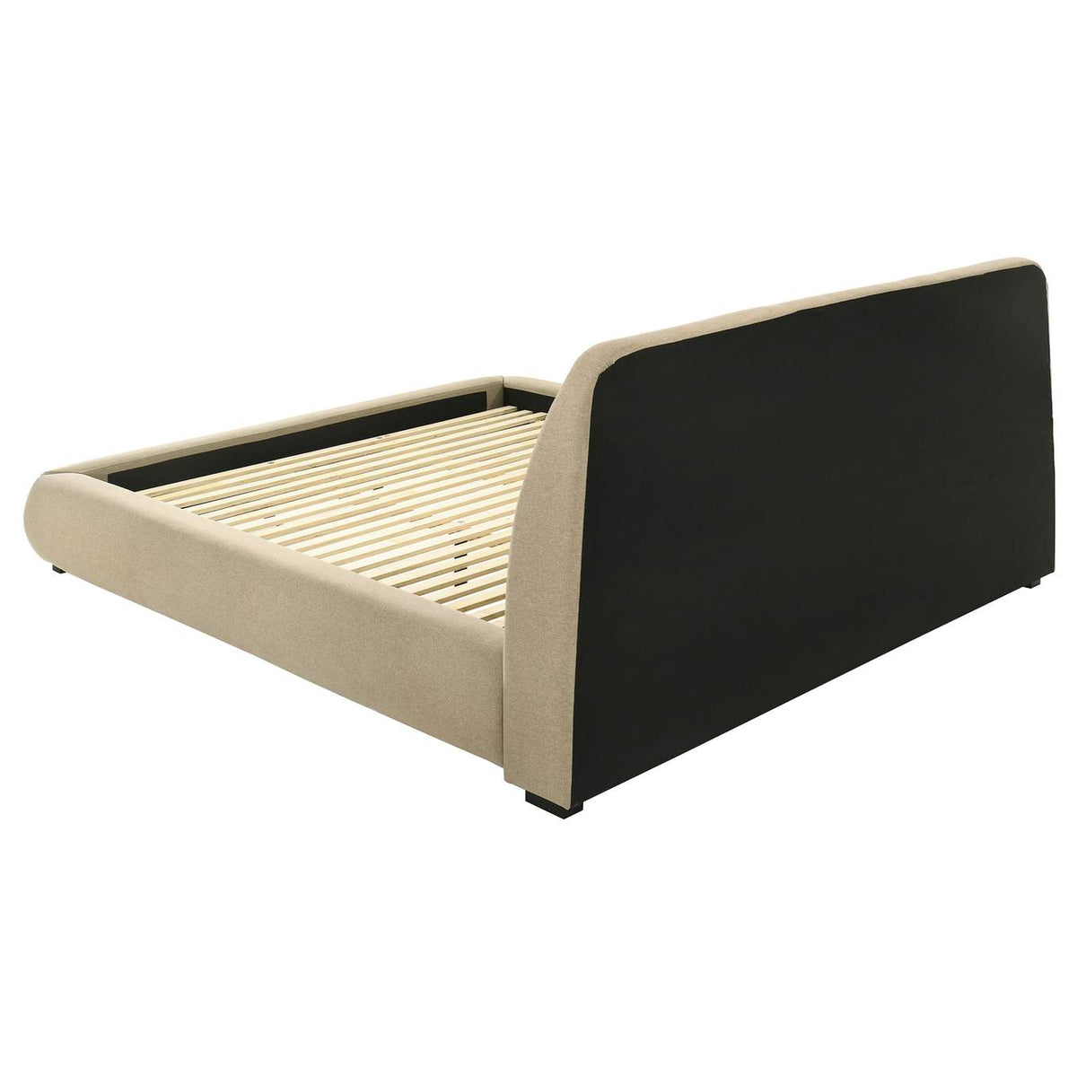 310091KW Mokena 46-inch Upholstered California King Platform Bed Brown
