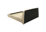 310091KW Mokena 46-inch Upholstered California King Platform Bed Brown
