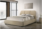 310091Q Mokena 46-inch Upholstered Queen Platform Bed Brown