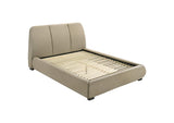 310091Q Mokena 46-inch Upholstered Queen Platform Bed Brown