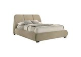 310091Q Mokena 46-inch Upholstered Queen Platform Bed Brown