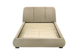 310091Q Mokena 46-inch Upholstered Queen Platform Bed Brown
