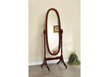 3101 Foyet Wood Adjustable Full Length Cheval Mirror Merlot