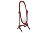 Foyet Wood Adjustable Full Length Cheval Mirror Merlot