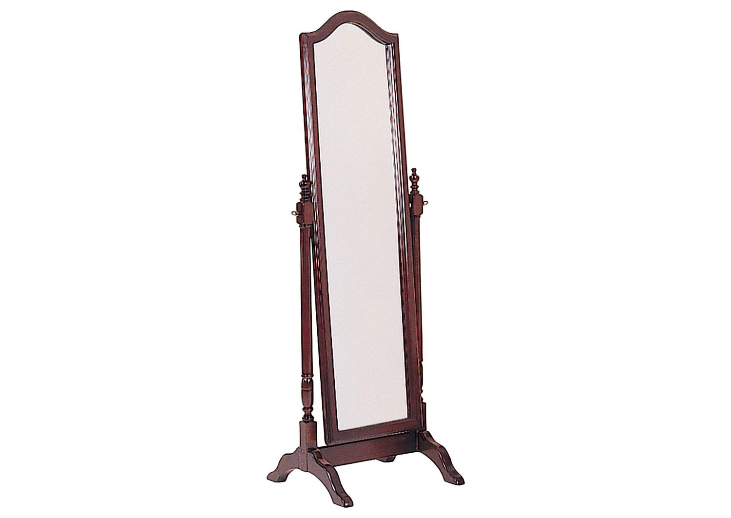 Cabot Wood Adjustable Full Length Cheval Mirror Merlot