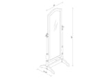 3103 Cabot Wood Adjustable Full Length Cheval Mirror Merlot