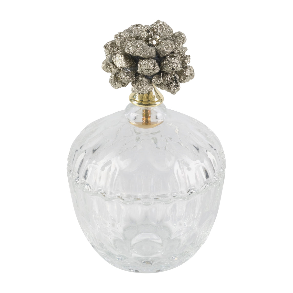 6" Stella Small Stone And Jar - Clear / Frost