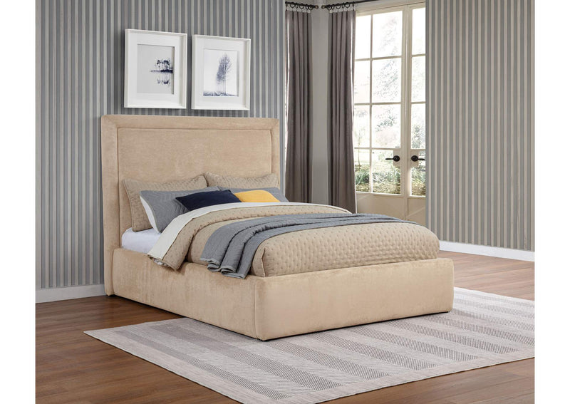 315835LF Lawson 54-inch Upholstered Full Platform Bed Light Saddle