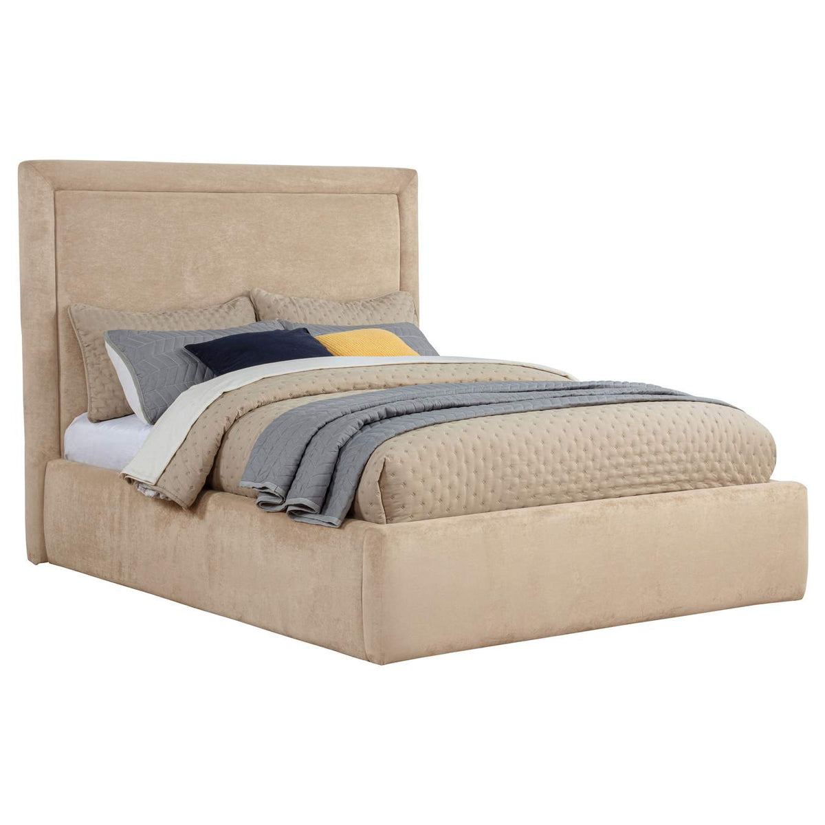 315835LF Lawson 54-inch Upholstered Full Platform Bed Light Saddle