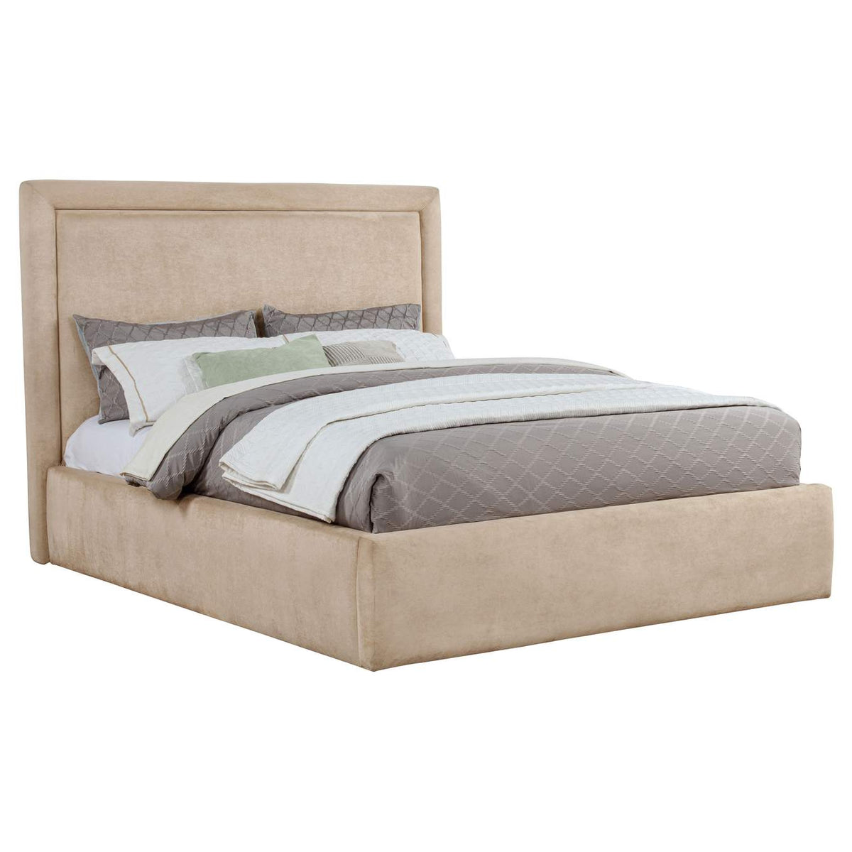 315835LKE Lawson 54-inch Upholstered Eastern King Platform Bed Saddle