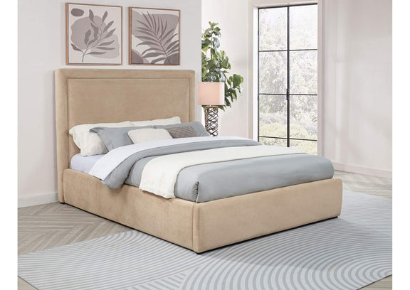 315835LQ Lawson 54-inch Upholstered Queen Platform Bed Light Saddle