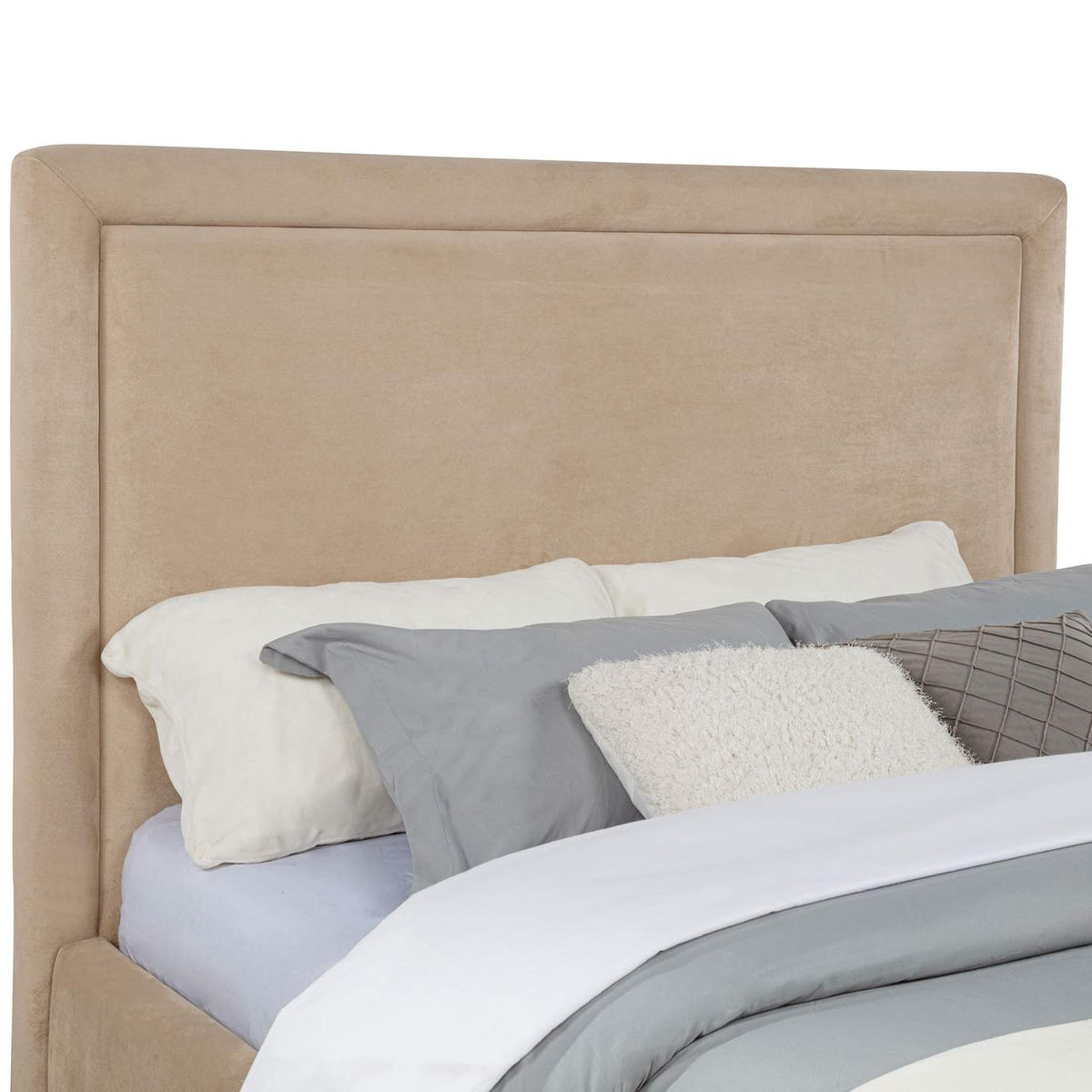 315835LQ Lawson 54-inch Upholstered Queen Platform Bed Light Saddle
