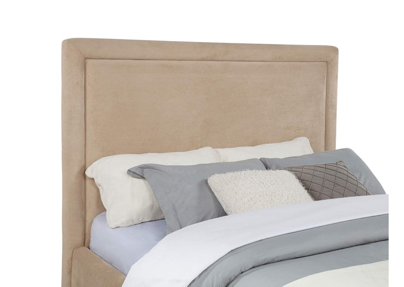 315835LQ Lawson 54-inch Upholstered Queen Platform Bed Light Saddle