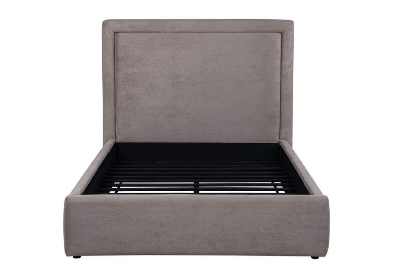 315835MF Lawson 54-inch Upholstered Full Panel Platform Bed Mushroom
