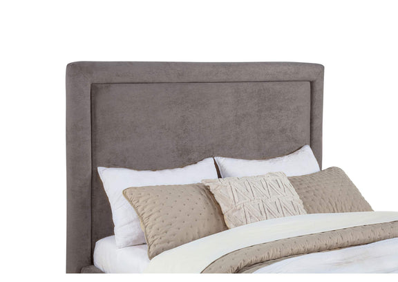 315835MF Lawson 54-inch Upholstered Full Panel Platform Bed Mushroom