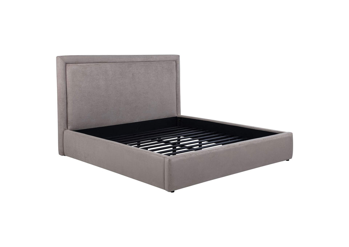 315835MKE Lawson 54-inch Upholstered Eastern King Platform Bed Mushroom